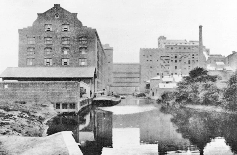 Leetham’s Mill on the River Foss, 1910
